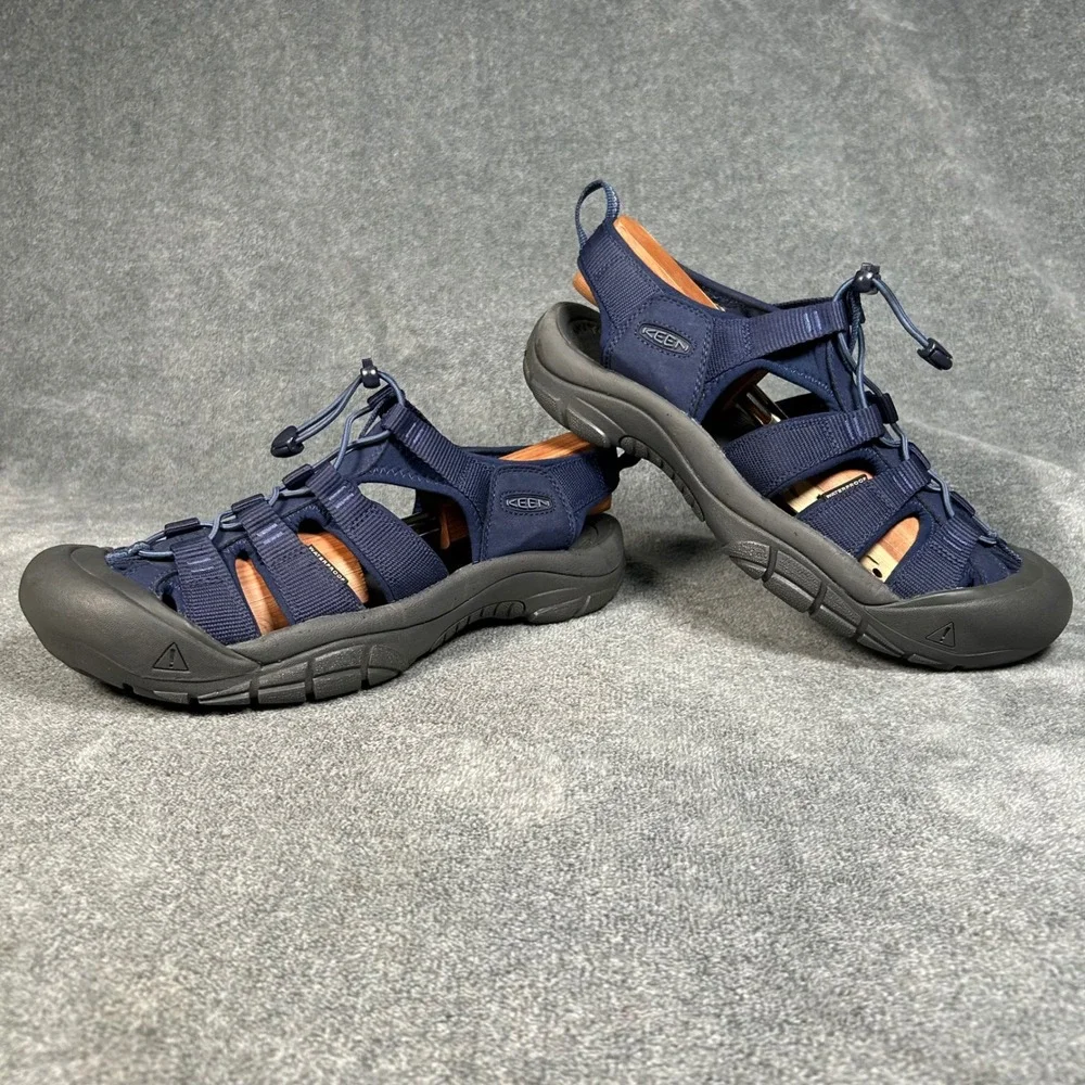 Keen Newport H2 Sandals Hiking Navy Blue Waterproof Wate Mens 11.5 1028517